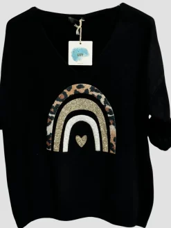 New HippieChic Pull Arc en Ciel