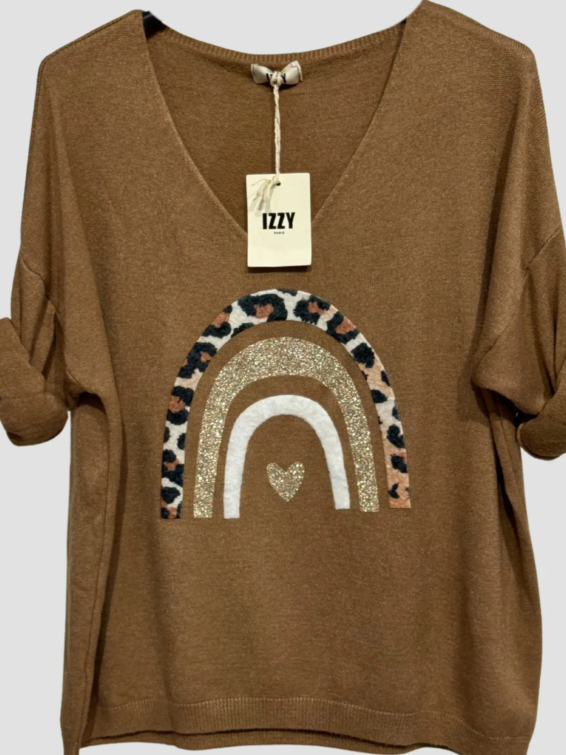 New HippieChic Pull Arc en Ciel