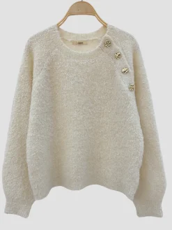 Clearance HippieChic Pull Col Boutons