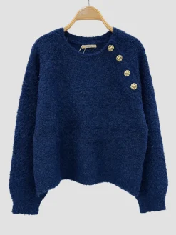 Clearance HippieChic Pull Col Boutons