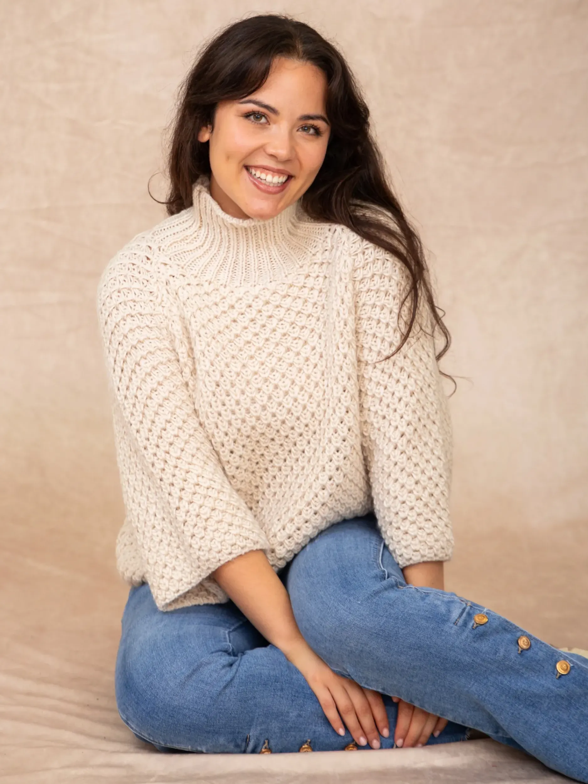 Hot HippieChic Pull Col Cheminée Elina