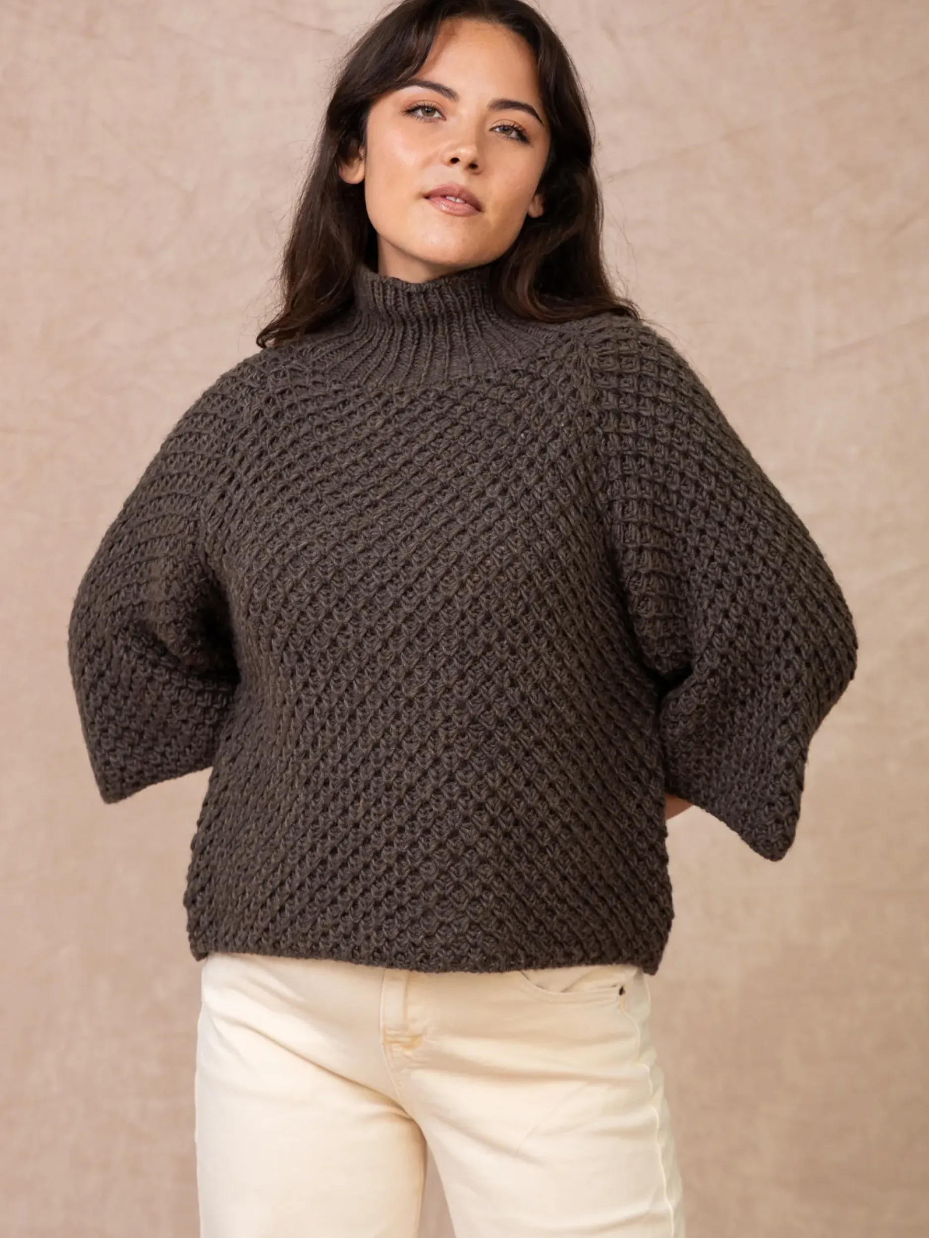 Hot HippieChic Pull Col Cheminée Elina