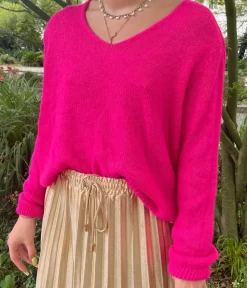 Online HippieChic Pull en Alpaga Nola Terracotta