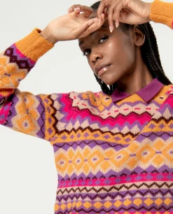 Hot HippieChic Pull en Jersey Jacquard