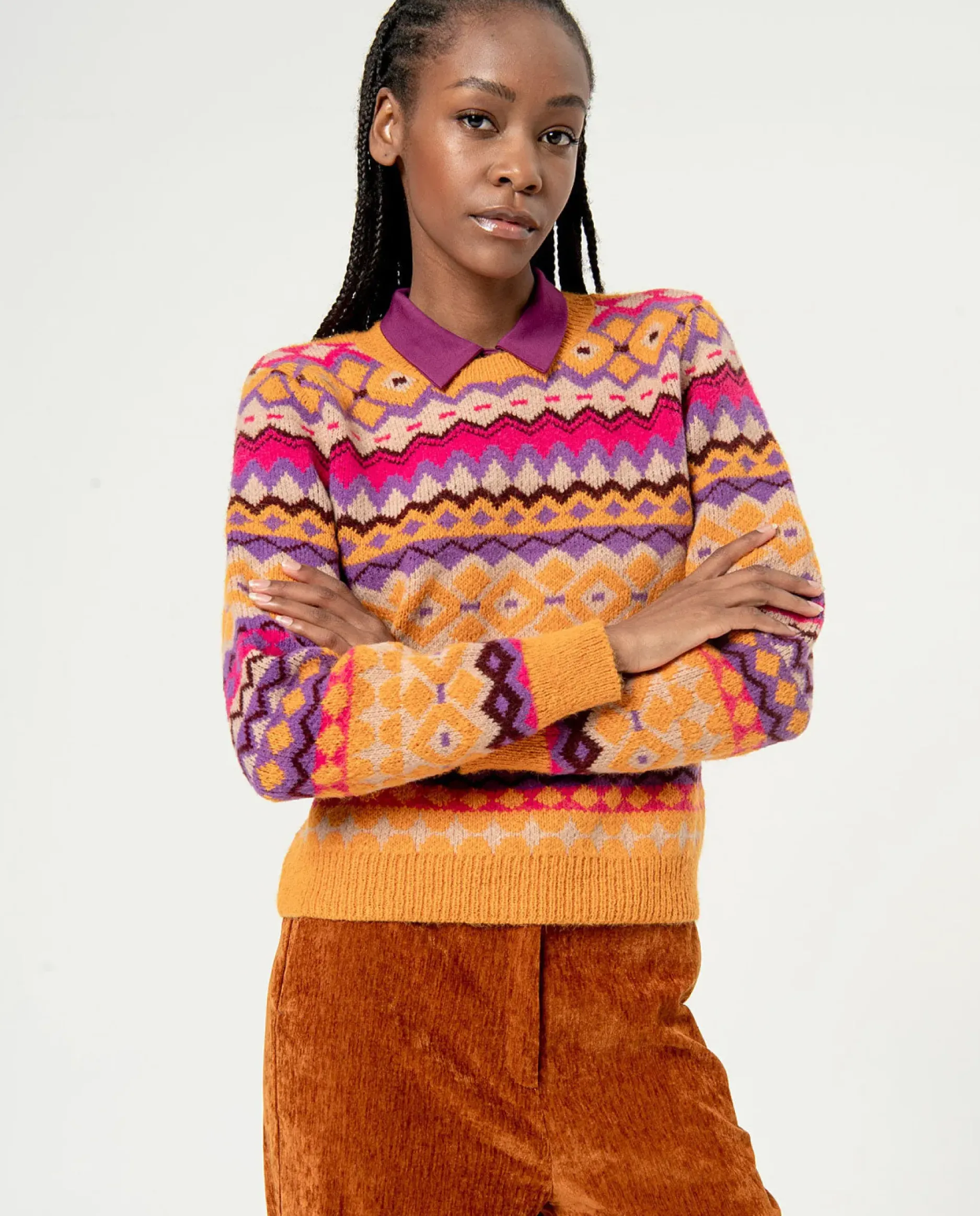 Hot HippieChic Pull en Jersey Jacquard