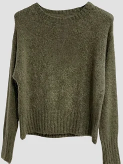 Online HippieChic Pull en Mohair Col Rond Écru