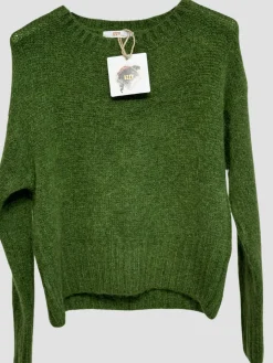 Online HippieChic Pull en Mohair Col Rond Écru