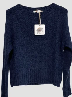 Online HippieChic Pull en Mohair Col Rond Écru