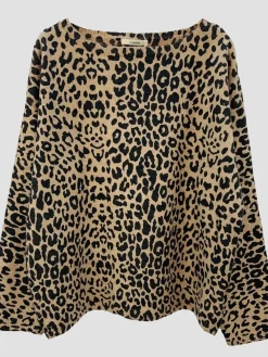 Fashion HippieChic Pull Imprimé Léopard