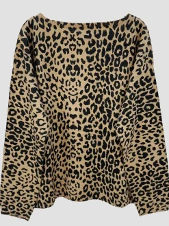 Fashion HippieChic Pull Imprimé Léopard