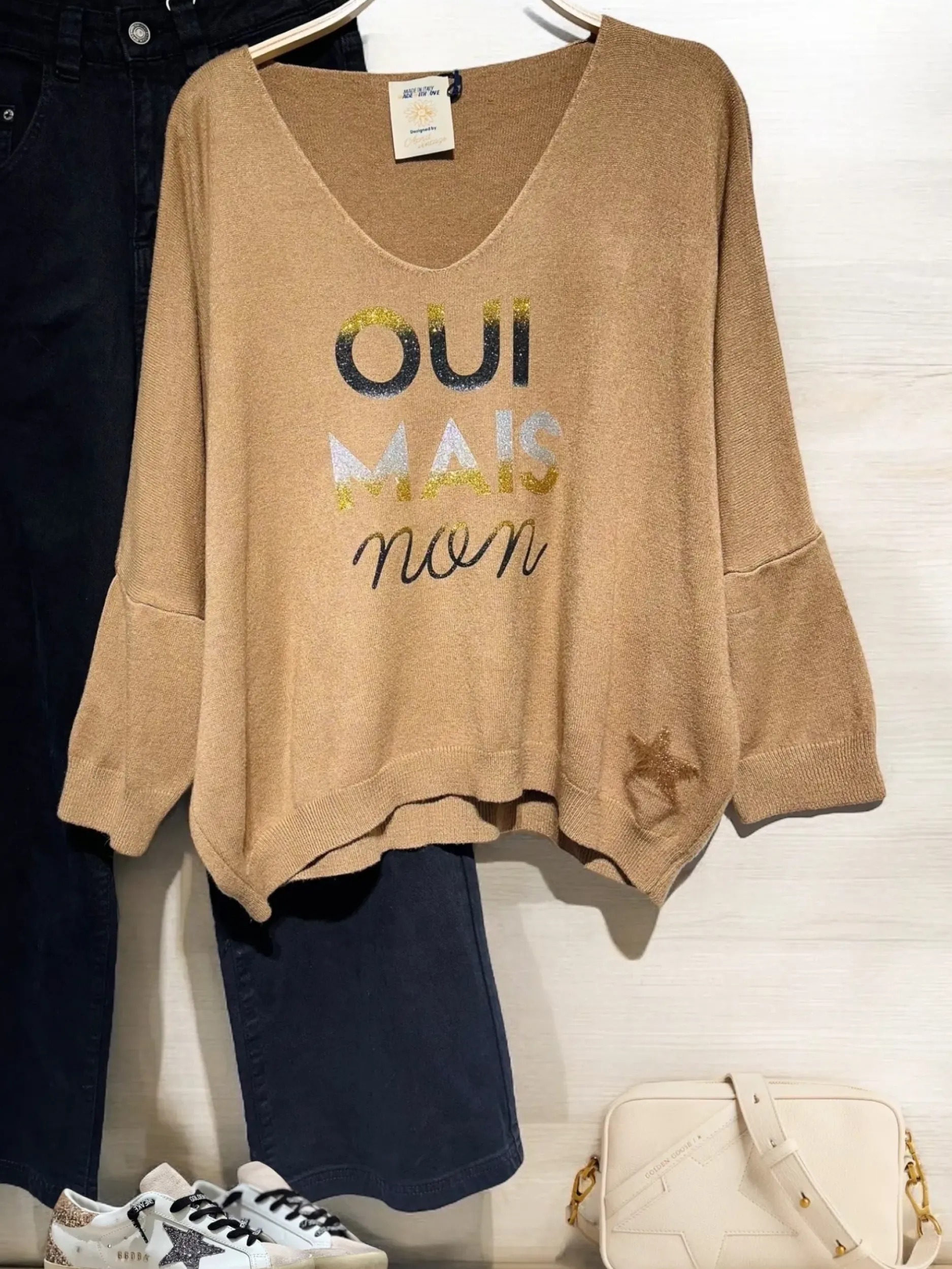 Flash Sale HippieChic Pull Oui mais Non