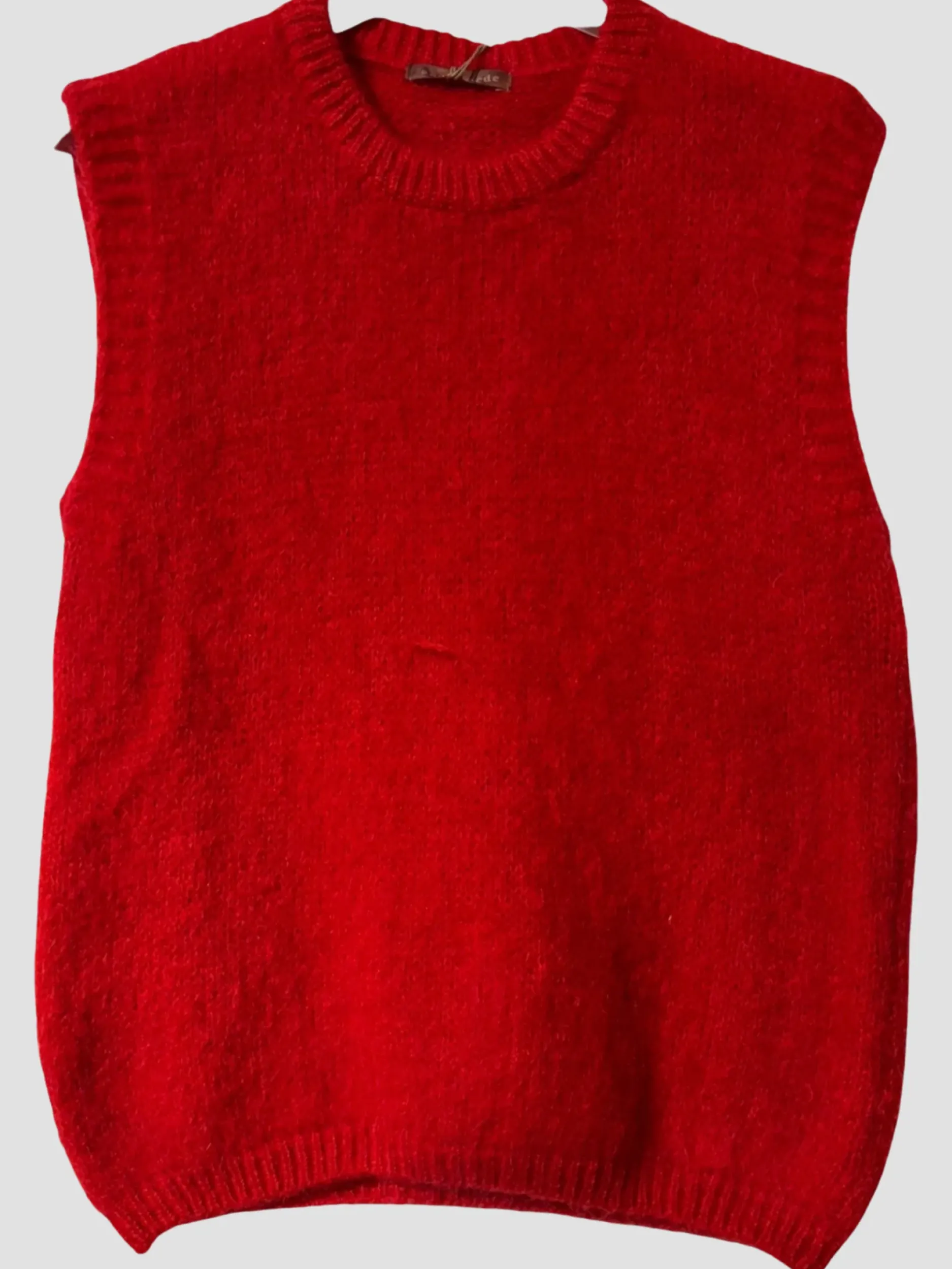 Cheap HippieChic Pull sans Manches Bords Côtelé