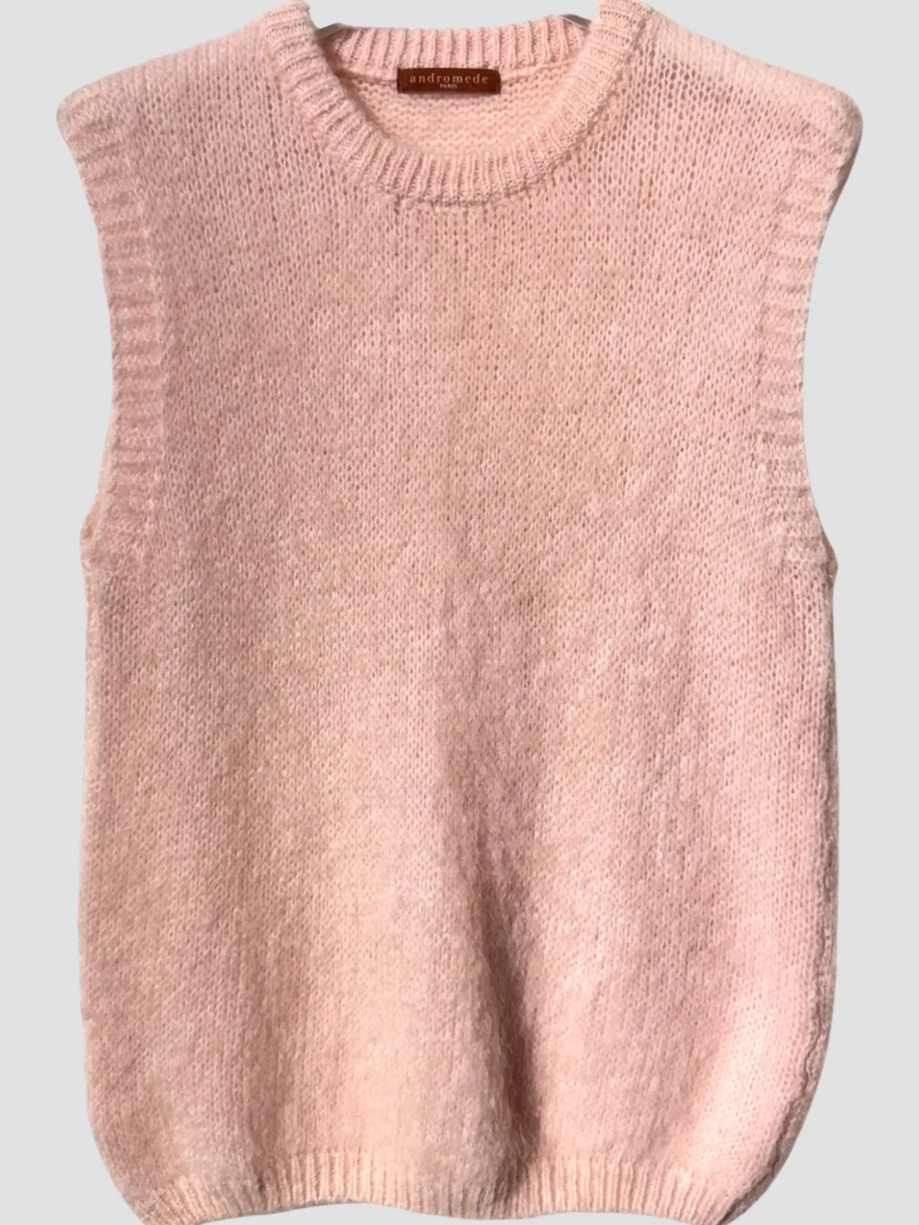 Cheap HippieChic Pull sans Manches Bords Côtelé