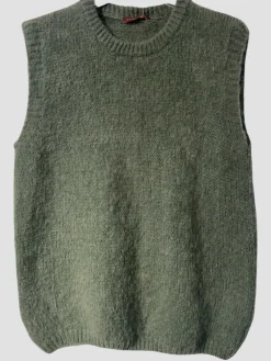 Cheap HippieChic Pull sans Manches Bords Côtelé