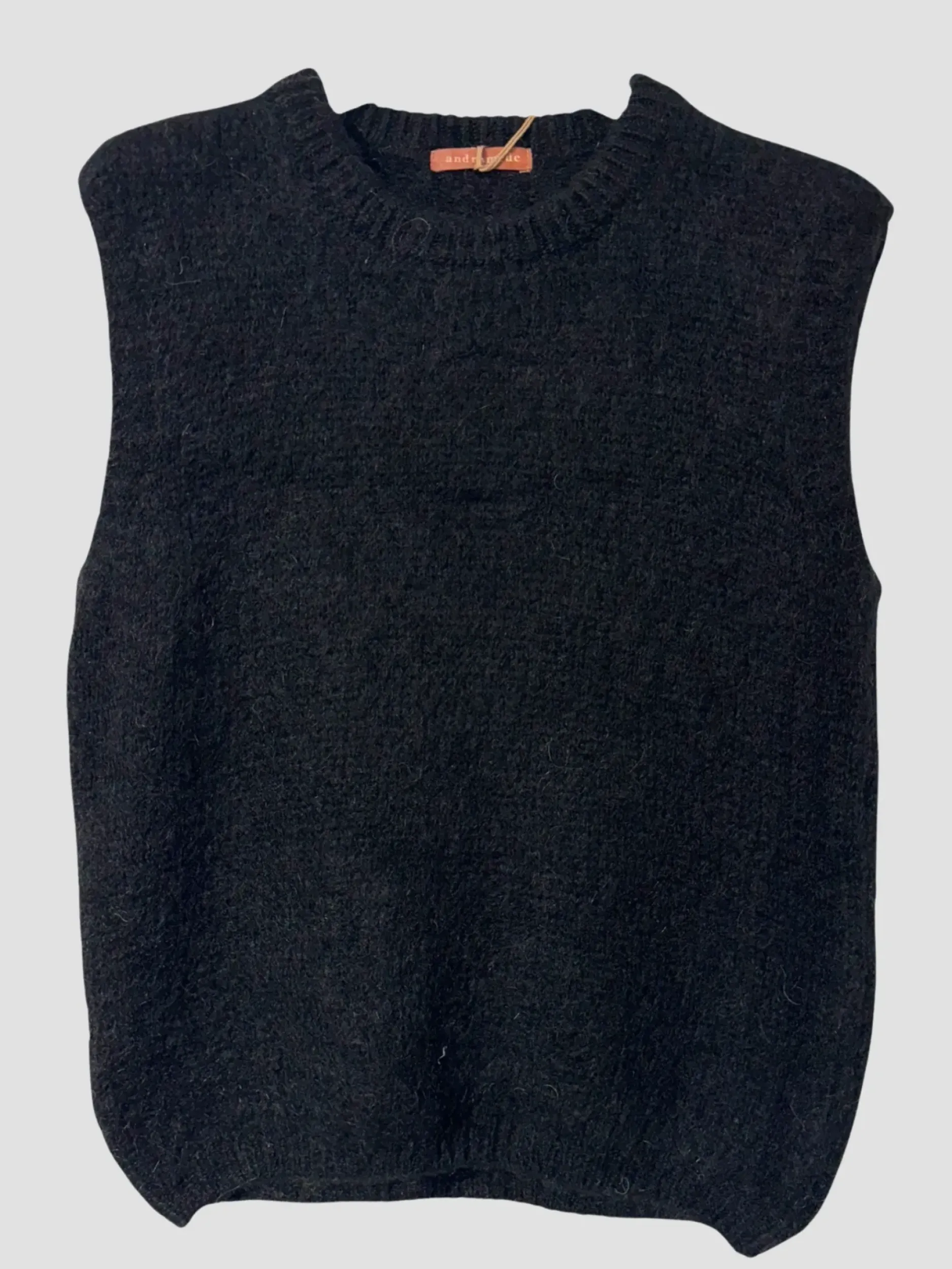 Cheap HippieChic Pull sans Manches Bords Côtelé