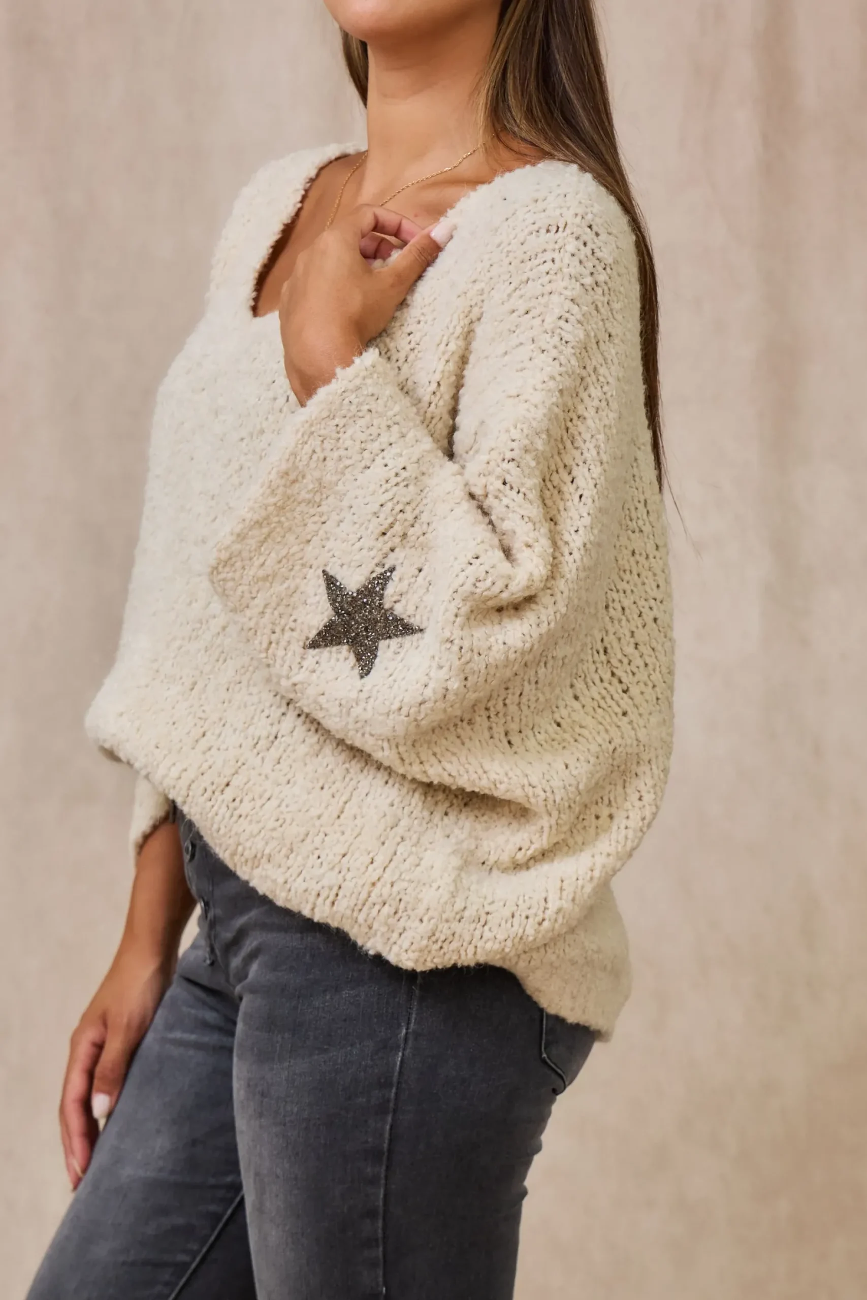 Cheap HippieChic Pull Star Doudou Blanc
