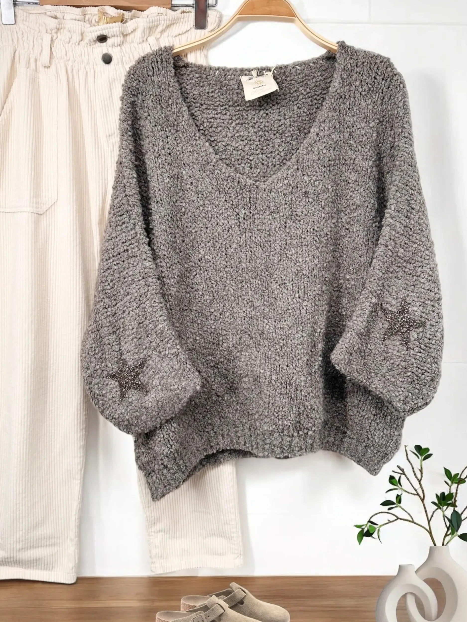 Cheap HippieChic Pull Star Doudou Blanc