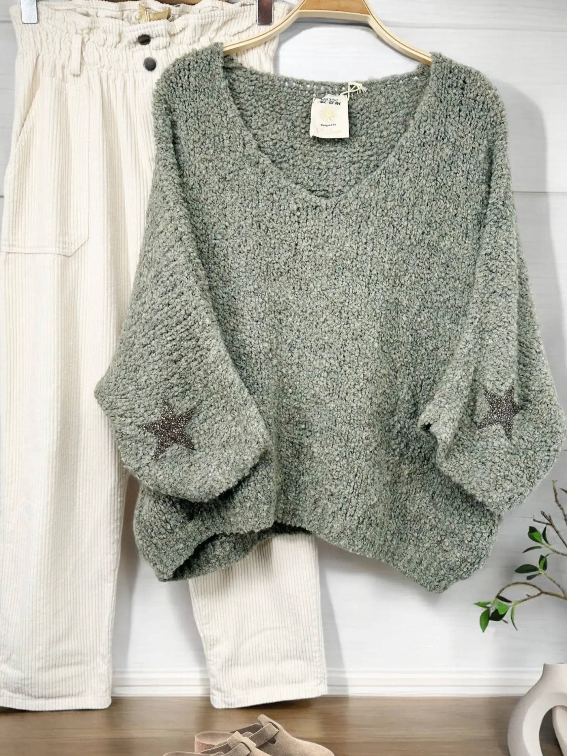 Cheap HippieChic Pull Star Doudou Blanc