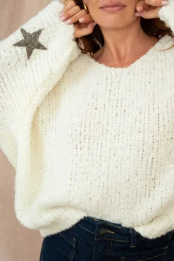 Cheap HippieChic Pull Star Doudou Blanc