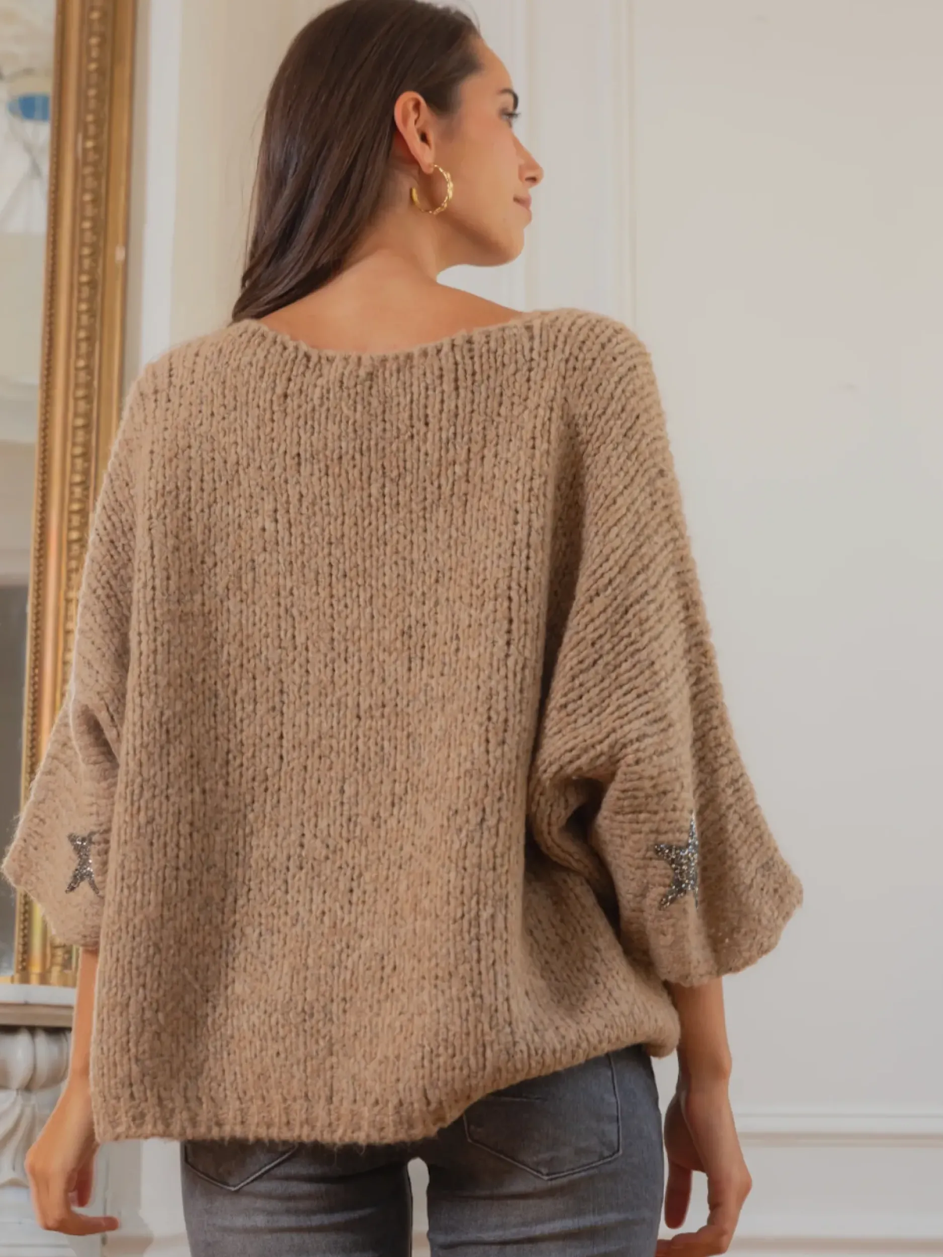 Cheap HippieChic Pull Star Doudou Blanc