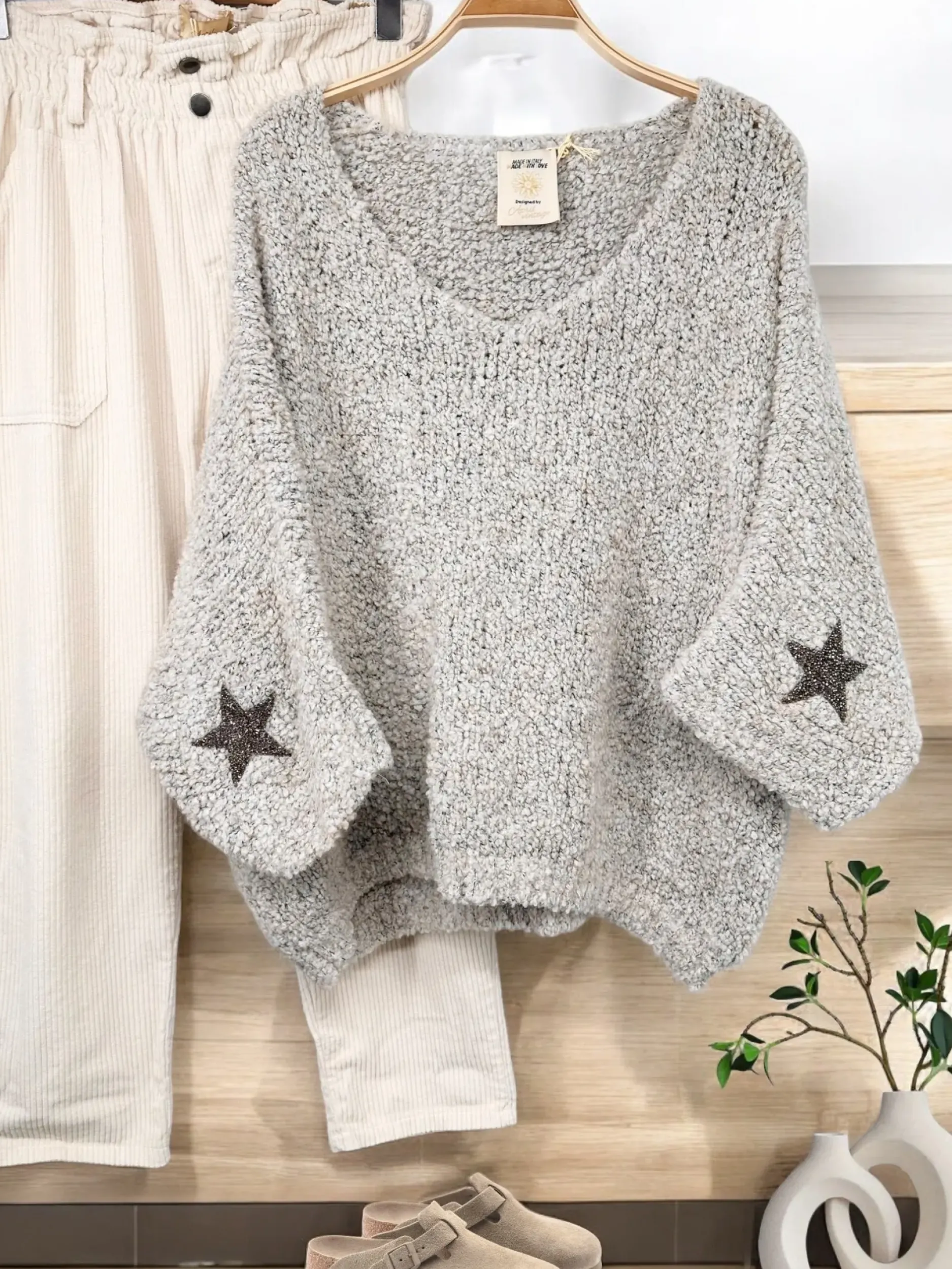Cheap HippieChic Pull Star Doudou Blanc