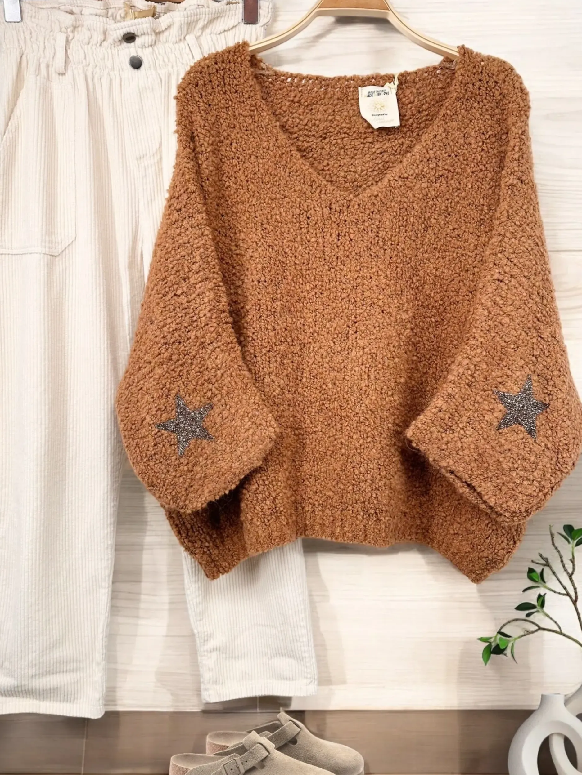 Cheap HippieChic Pull Star Doudou Blanc