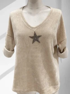 Clearance HippieChic Pull Velours Star