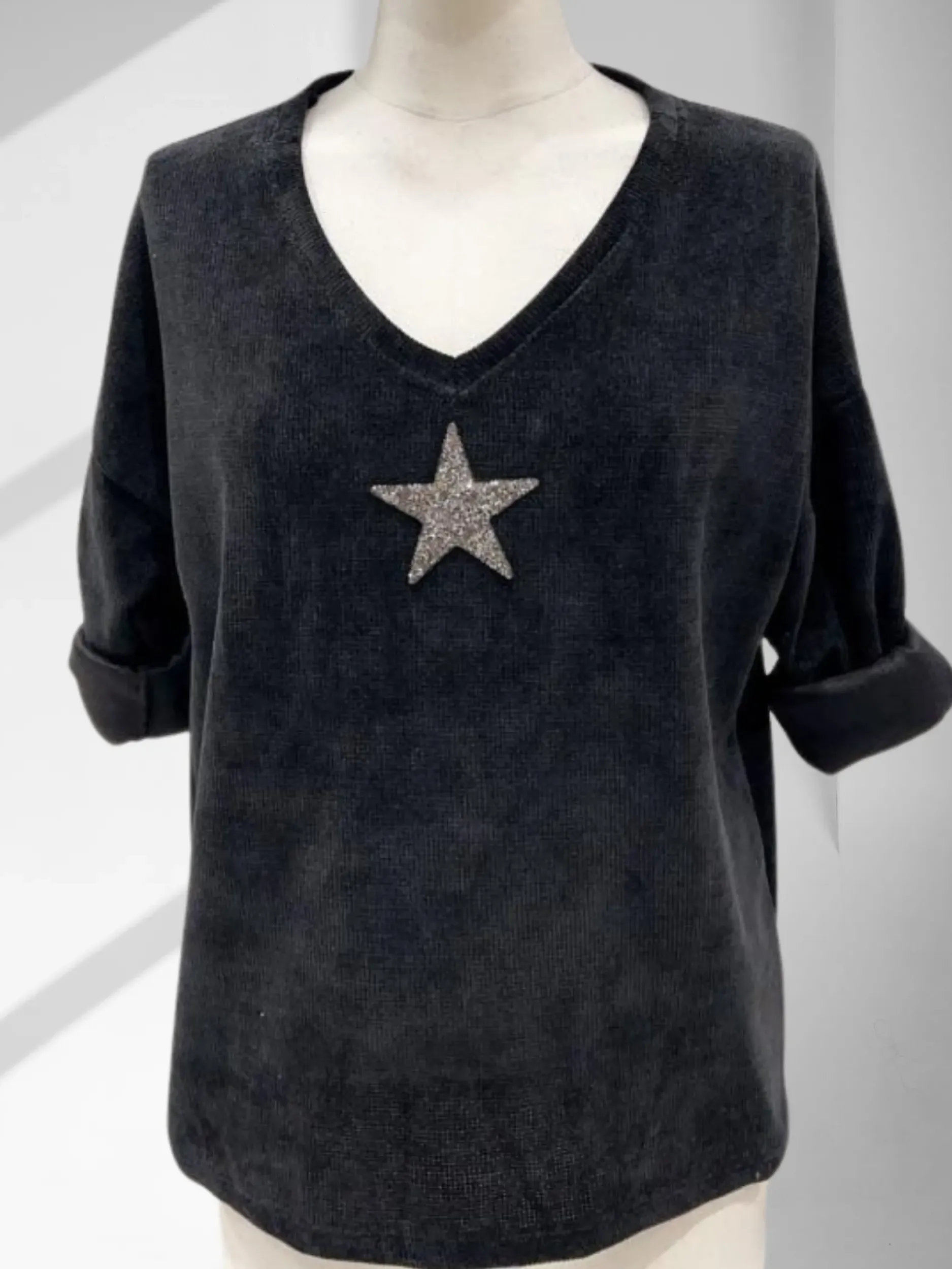 Clearance HippieChic Pull Velours Star