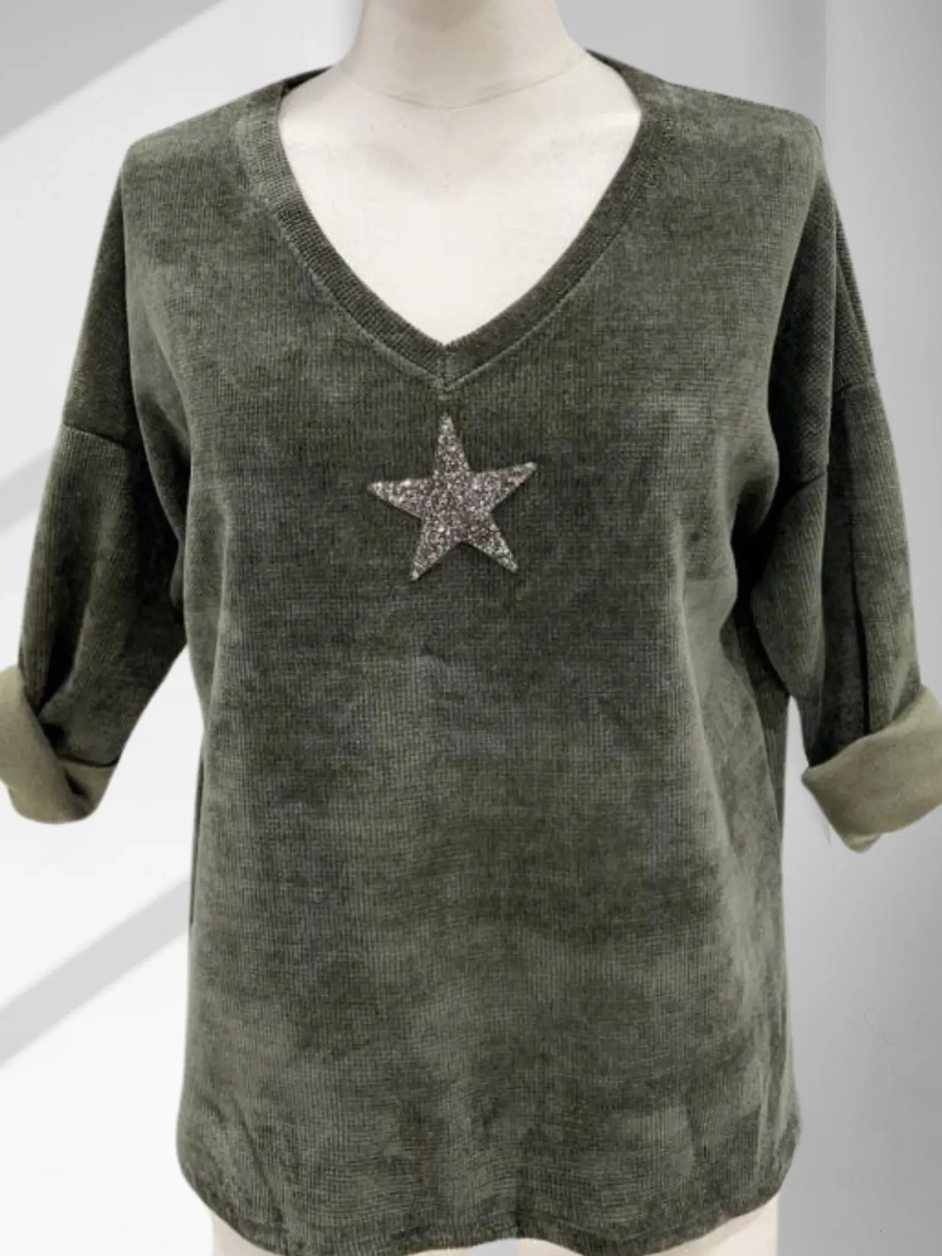 Clearance HippieChic Pull Velours Star