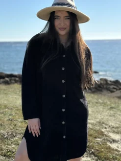 Discount HippieChic Robe Chemise Velours Lisse