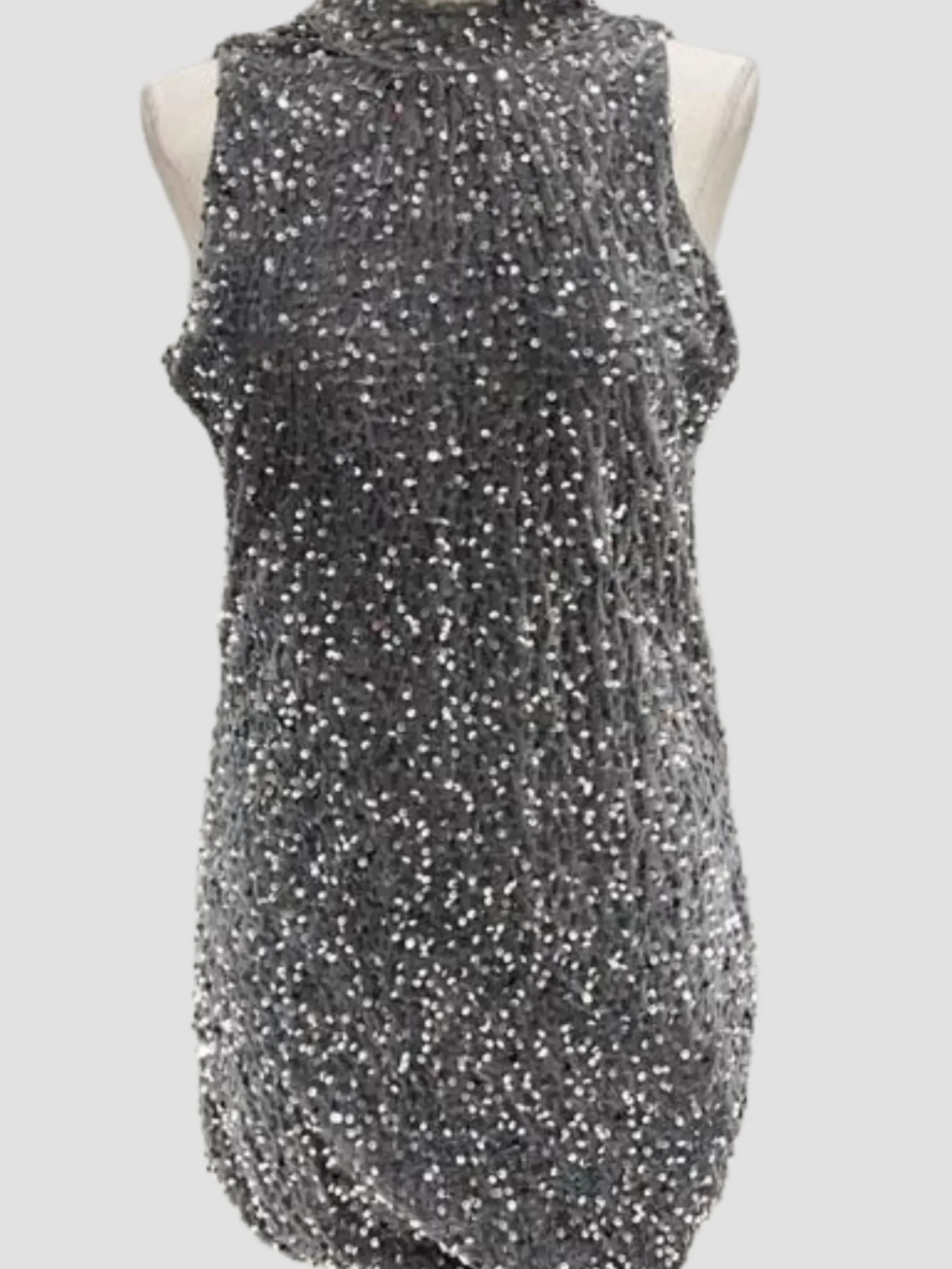 Cheap HippieChic Robe Col Montant en Sequins