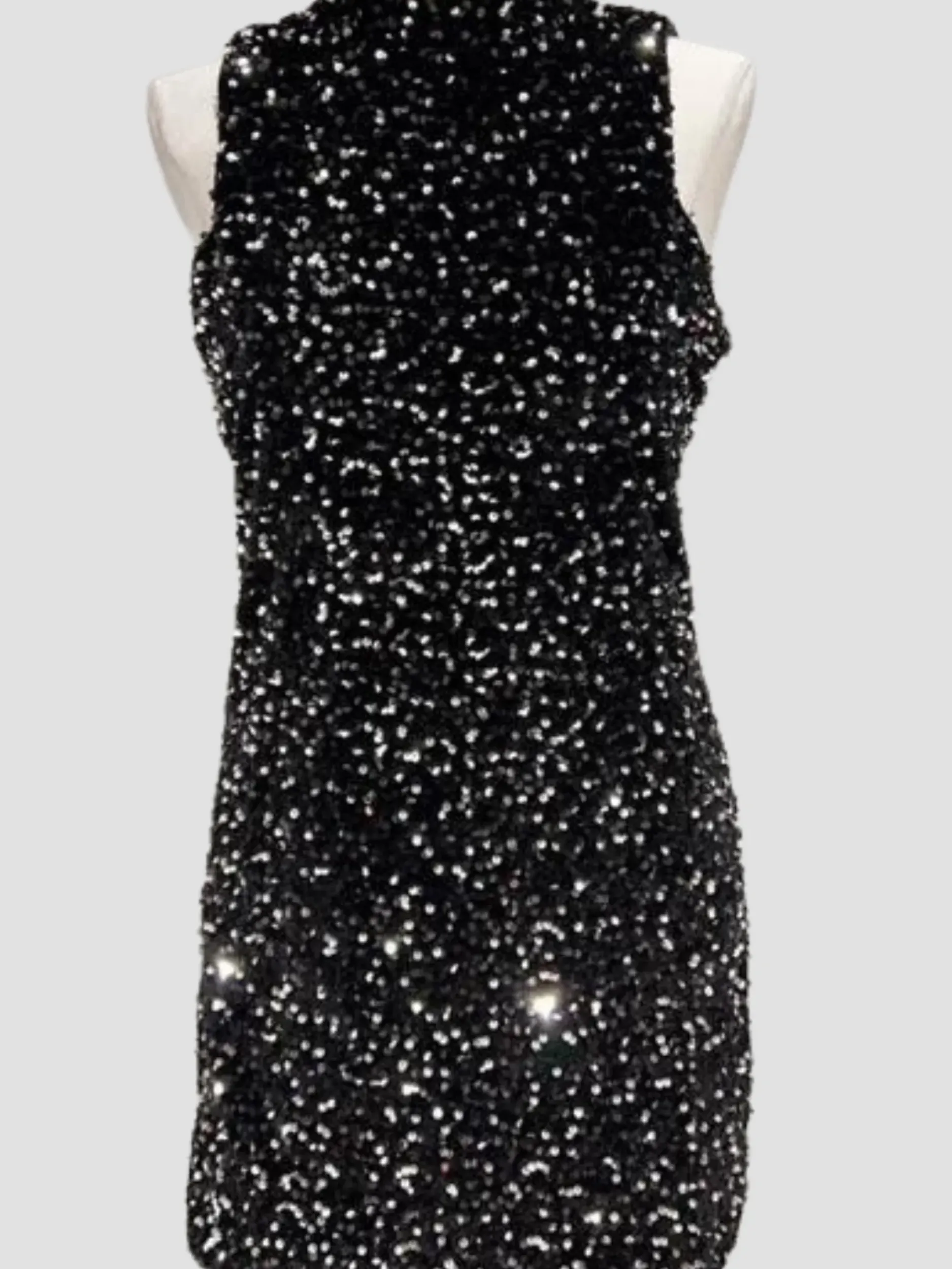 Cheap HippieChic Robe Col Montant en Sequins