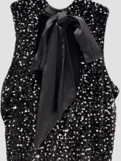 Cheap HippieChic Robe Col Montant en Sequins