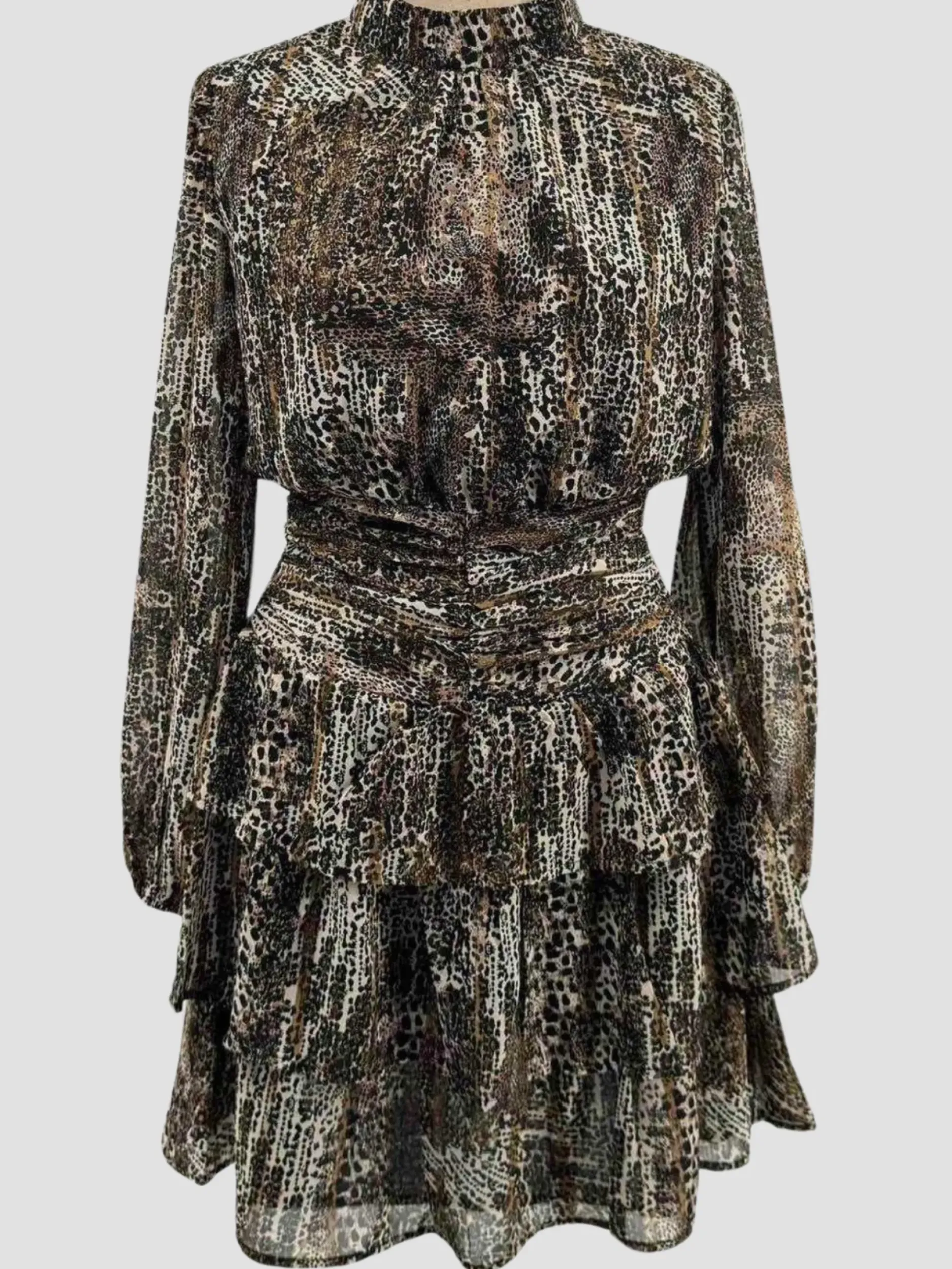 Outlet HippieChic Robe Courte Léopard