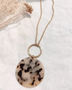 Hot HippieChic Sautoir Pastille Résine