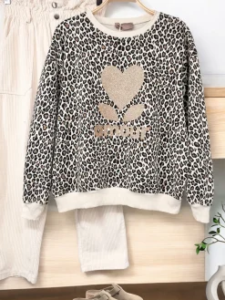 Shop HippieChic Sweat Amour Stone Wash