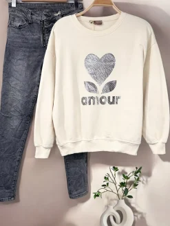 Outlet HippieChic Sweat amour zebra