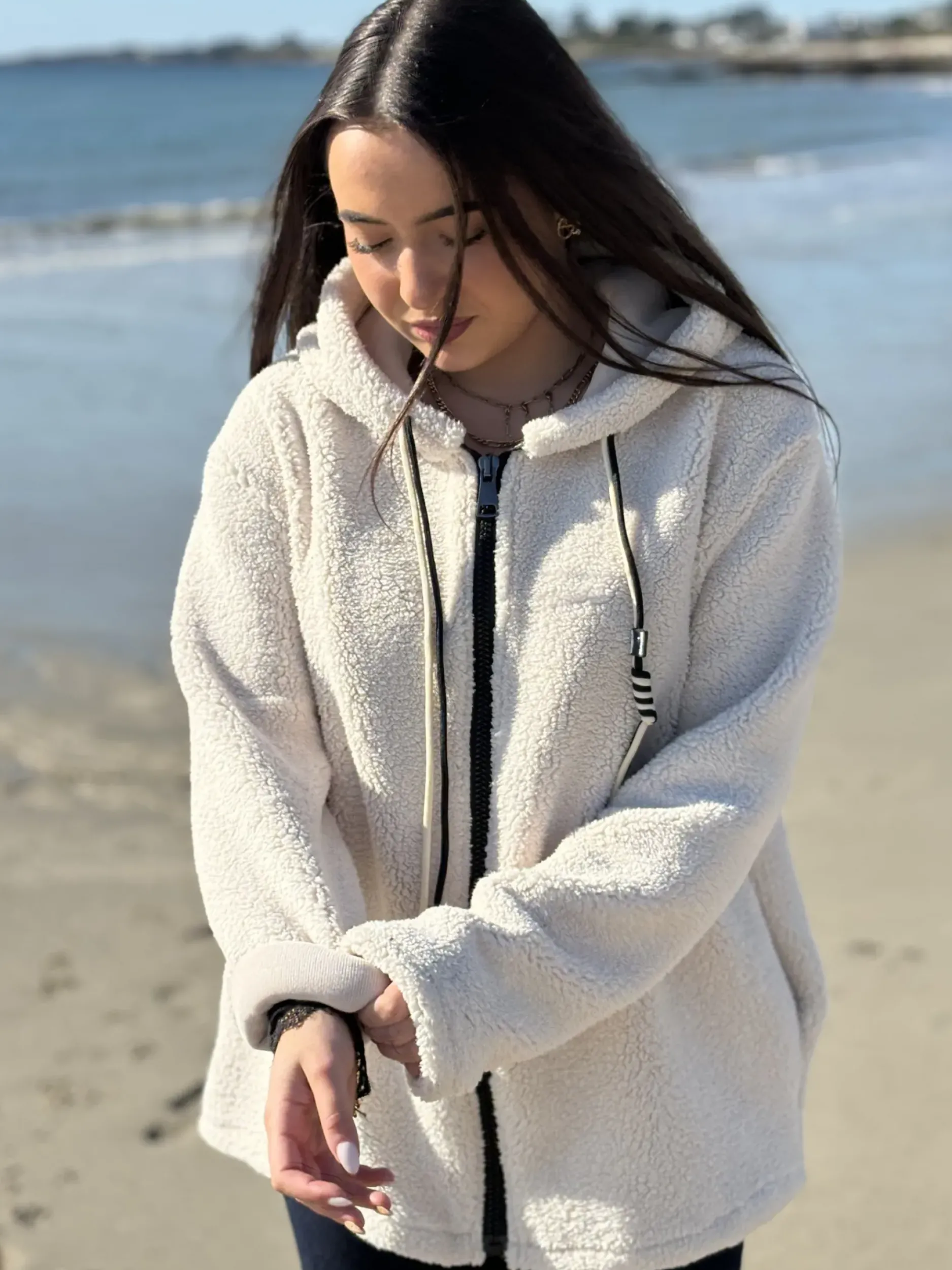 Online HippieChic Sweat Doudou à Capuche