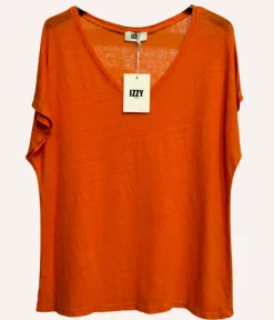 Discount HippieChic Tee-shirt 100% Lin BleuRoi