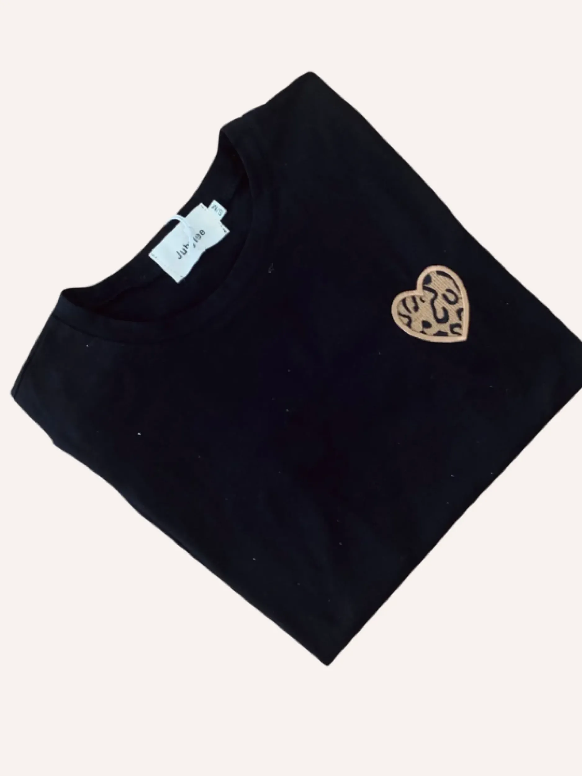 Outlet HippieChic Tee-shirt Brodé Coeur Léopard