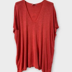 Clearance HippieChic Tee-shirt en Lin Long Blanc