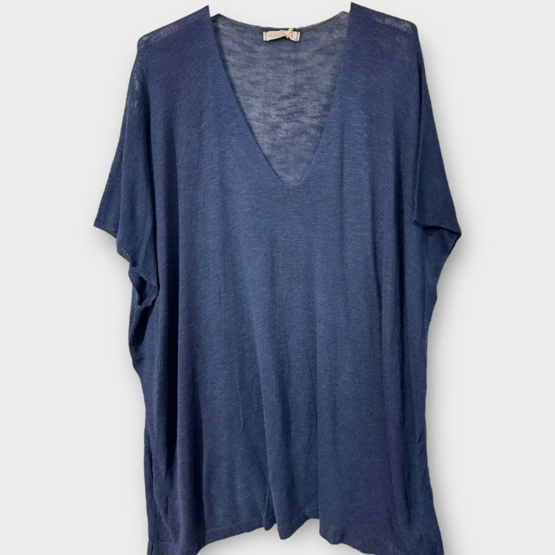 Clearance HippieChic Tee-shirt en Lin Long Blanc