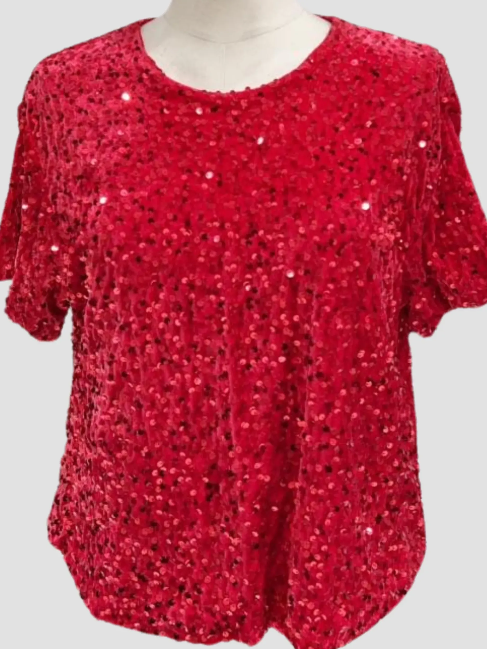 Outlet HippieChic Tee-shirt en Sequins Velours