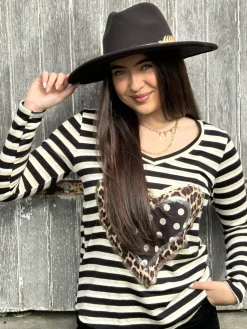 Cheap HippieChic Tee-shirt Petit Pois Coeur