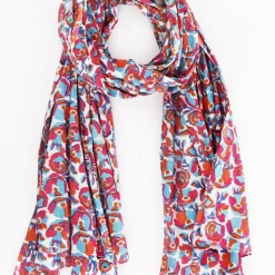 New HippieChic Étole Coquelicots OrangeClair