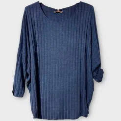 Hot HippieChic Top Côtelé Col Rond