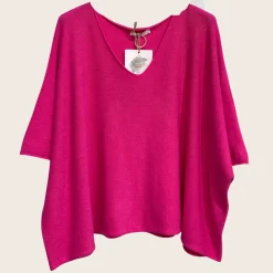 Sale HippieChic Top Parfait Col V Noir