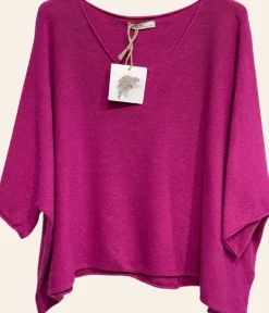 Sale HippieChic Top Parfait Col V Noir