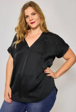 Shop HippieChic Top Satiné Uni du 44 au 50