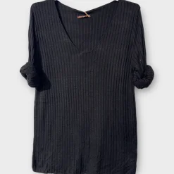 Best Sale HippieChic Top Uni Côtelé